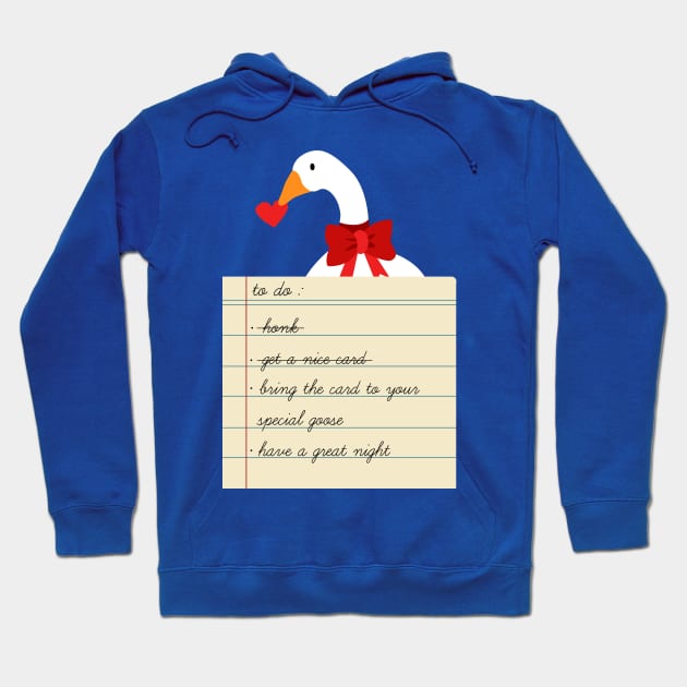 Untitled Valentine Goose Hoodie by DigitalCleo